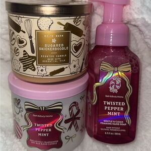 bath& body works candle bundle+ soap